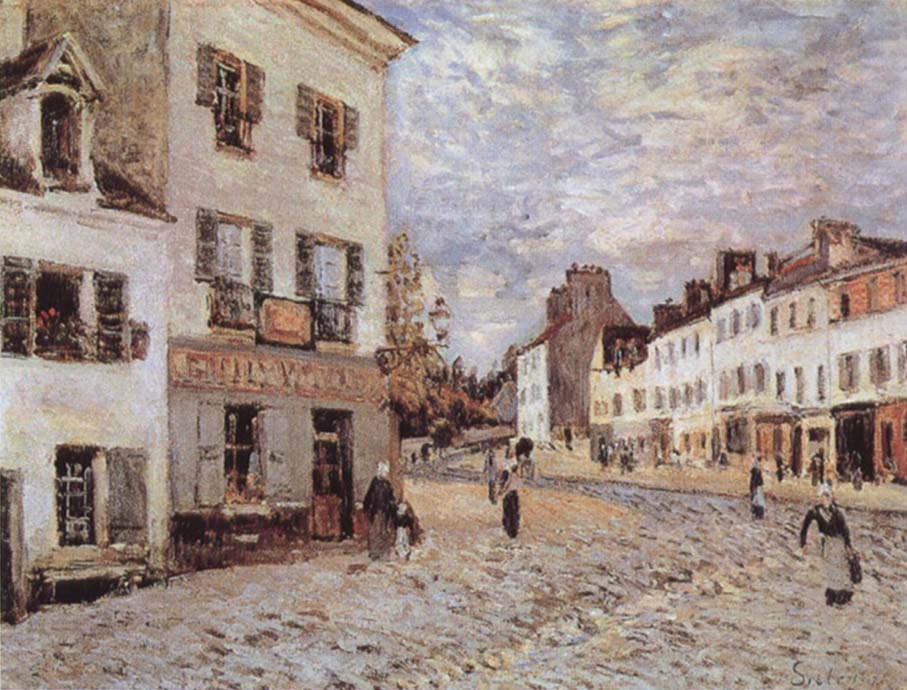 Alfred Sisley Market Place at Marly